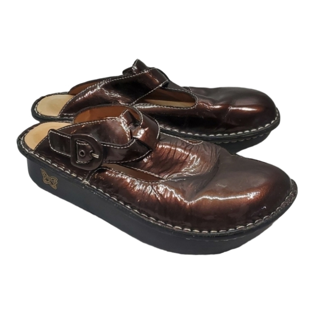 Alegria Women AGL-111 Leather Comfort Mules Mary Jane Clogs shoes sz 39/9